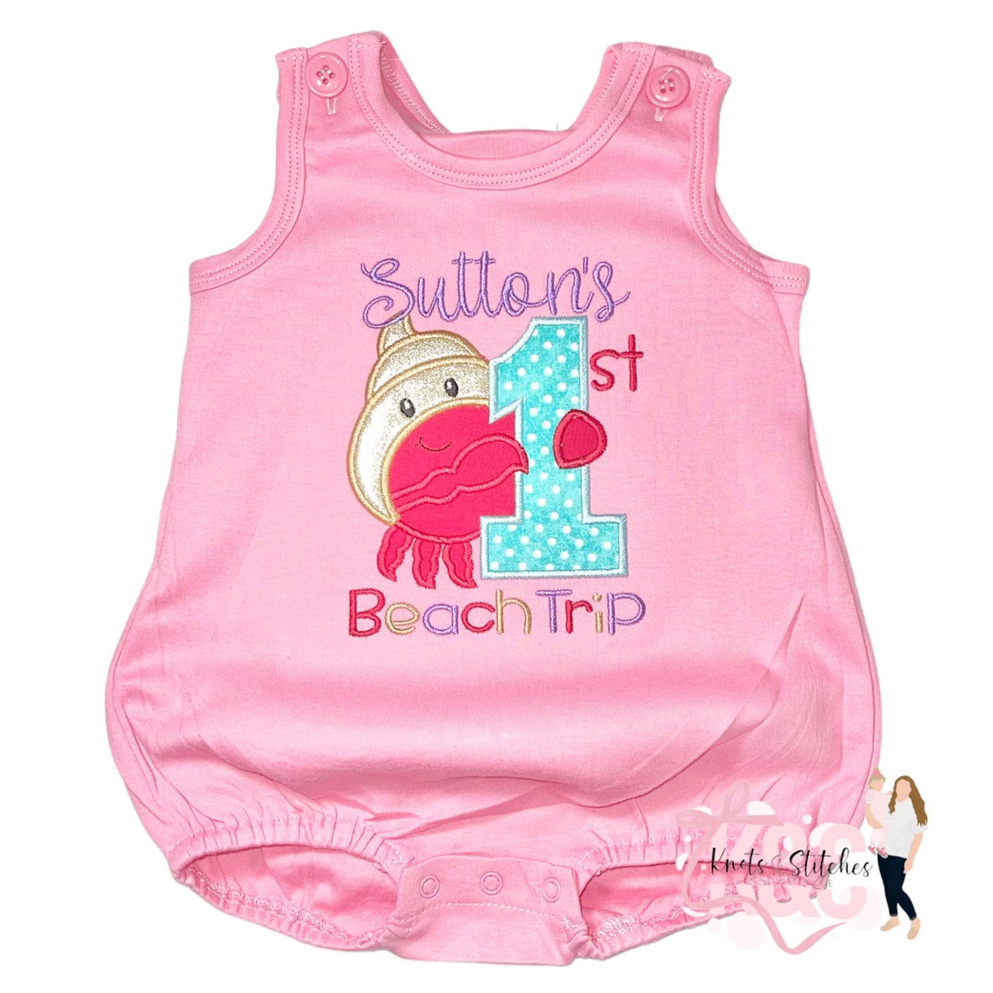 Embroidered First Beach trip bubble
