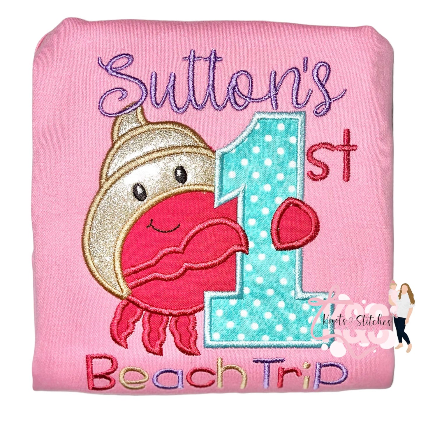 Embroidered First Beach trip bubble