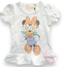 Daisy girl mouse ruffle tee
