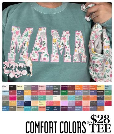 Custom embroidery keepsake name shirt