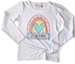 Rainbow hearts personalized shirt