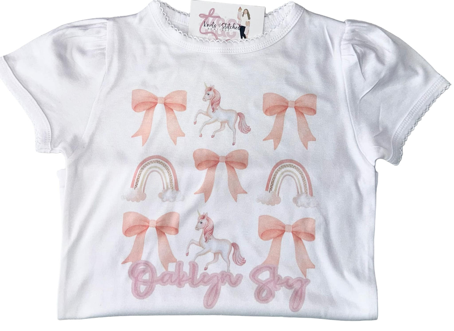 Unicorn bow tee
