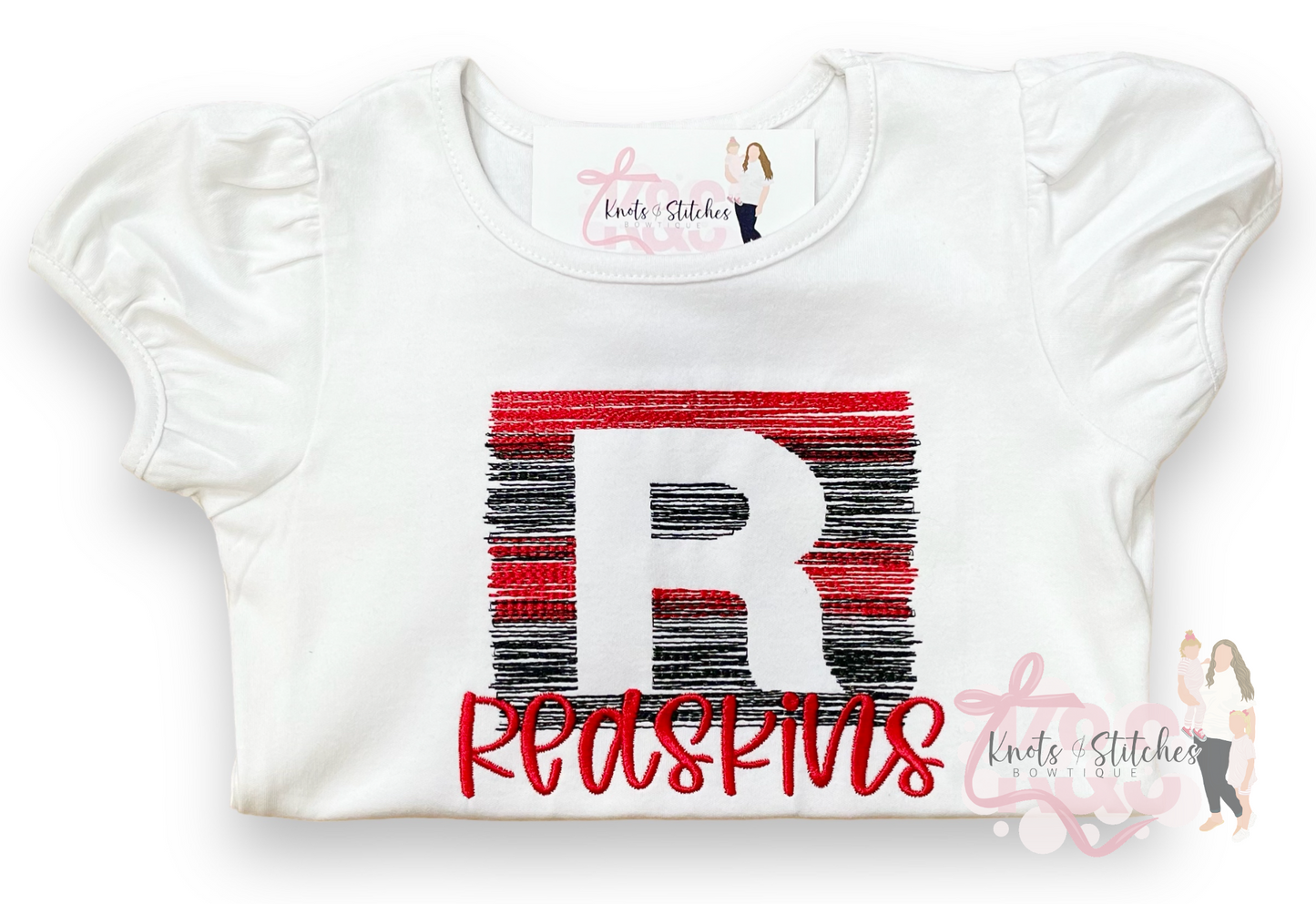 Team embroidered tee