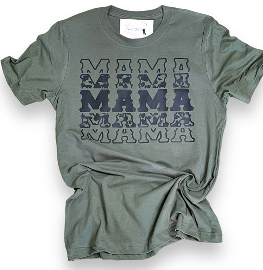 Stacked mama tee