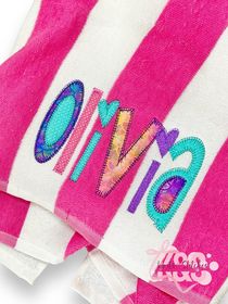 Personalized beach towel