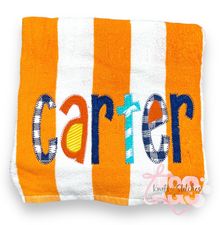 Personalized beach towel