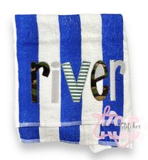 Personalized beach towel