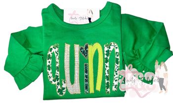 Personalized name St Patrick's Day shirt