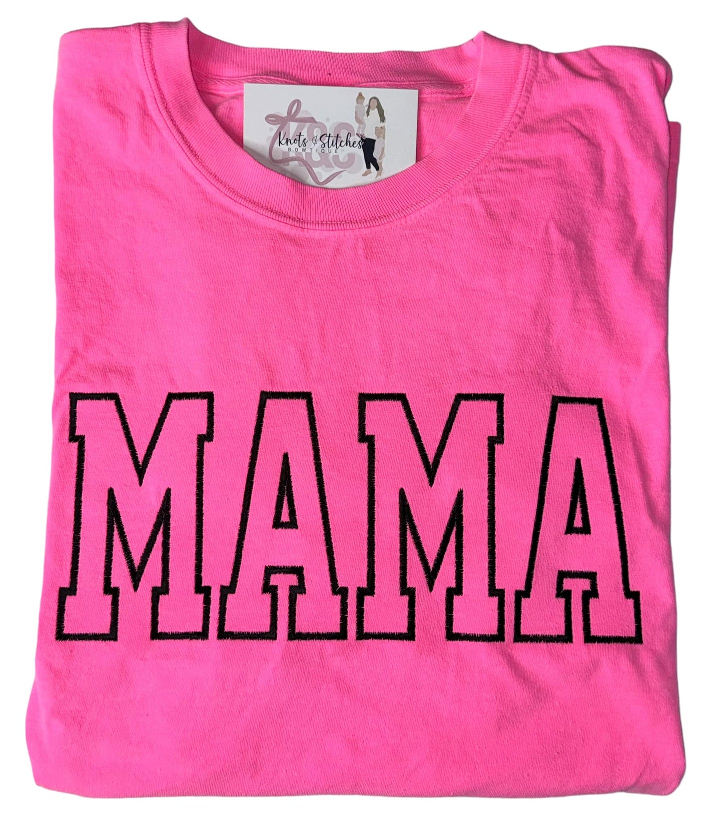 Neon pink MAMA tee