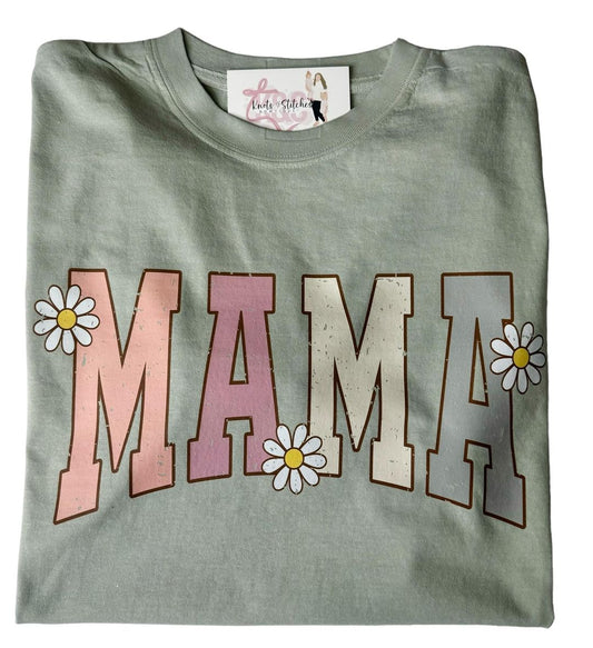 Daisy arched MAMA tee