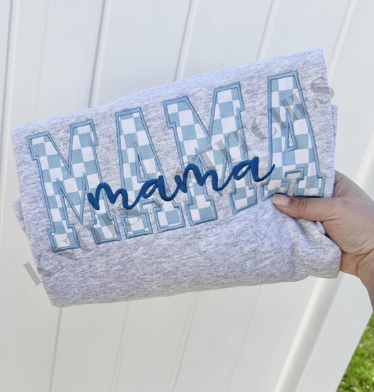Blue Checkered MAMA