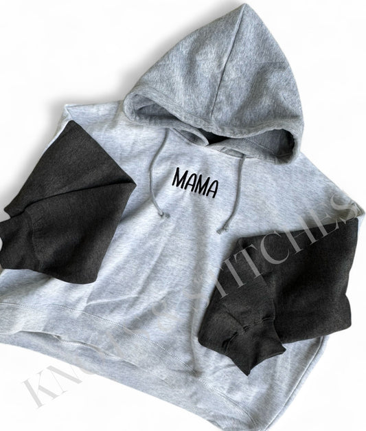 RTS MAMA color blocked hoodie