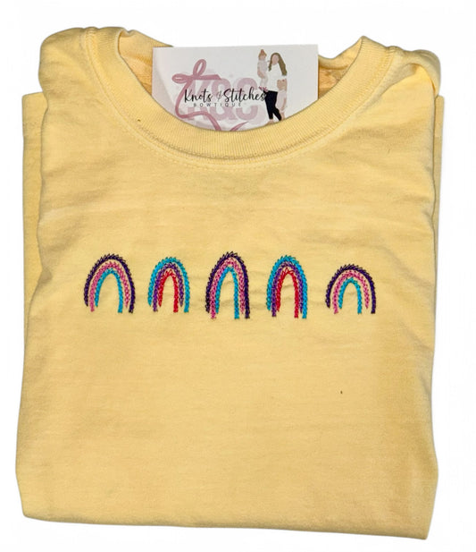 RTS Rainbow sketch youth tee