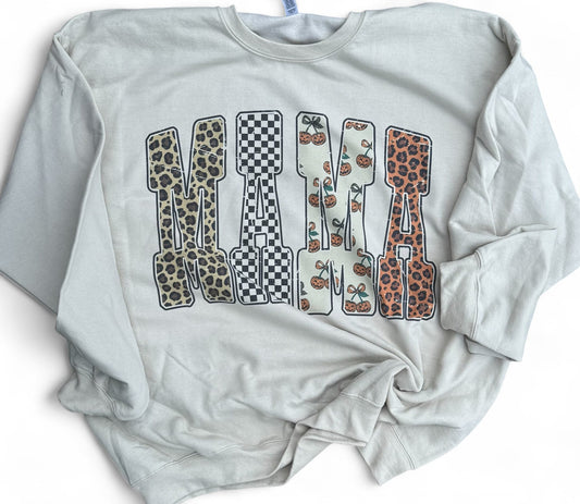 Pumpkin cherry MAMA crewneck