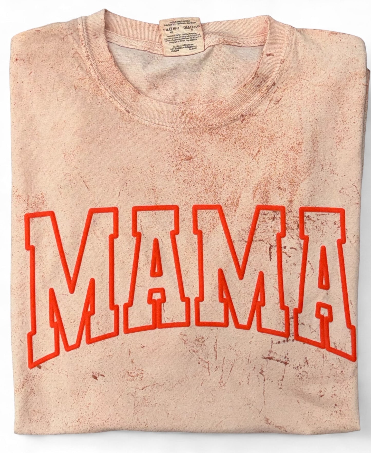 RTS orange puff mama tee