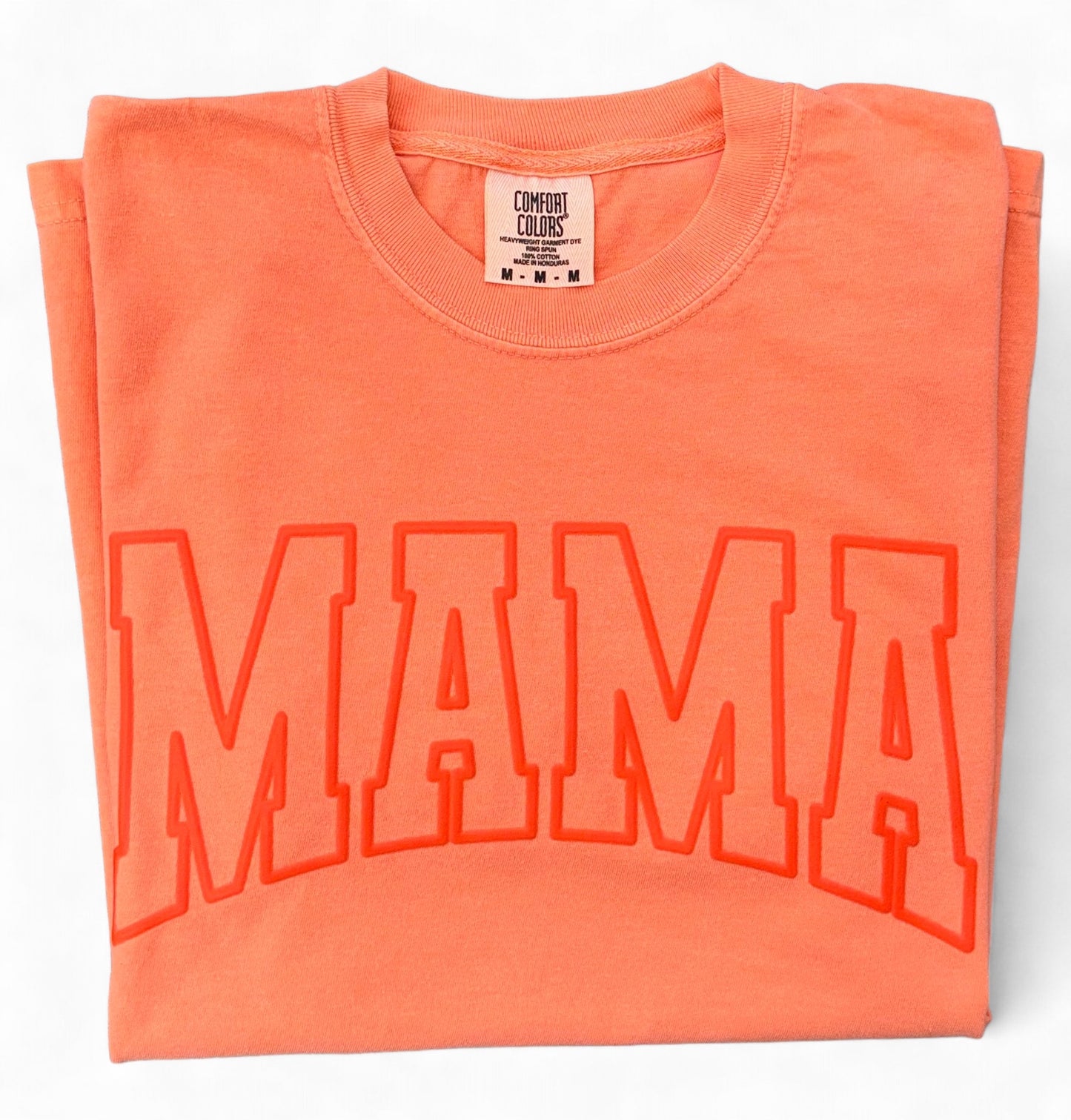 RTS Orange MAMA puff tee