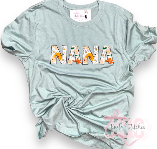 Floral nana tee