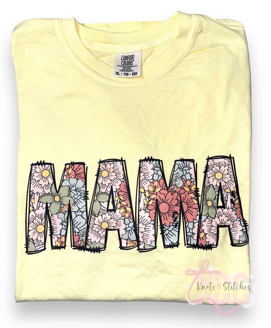 Floral MAMA tee